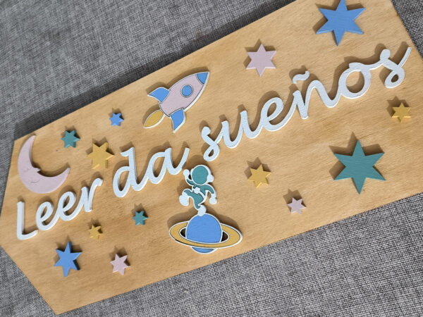 Letrero "leer da sueños" personalizado - Imagen 7