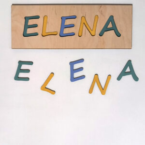 Puzzle de madera con nombre personalizado