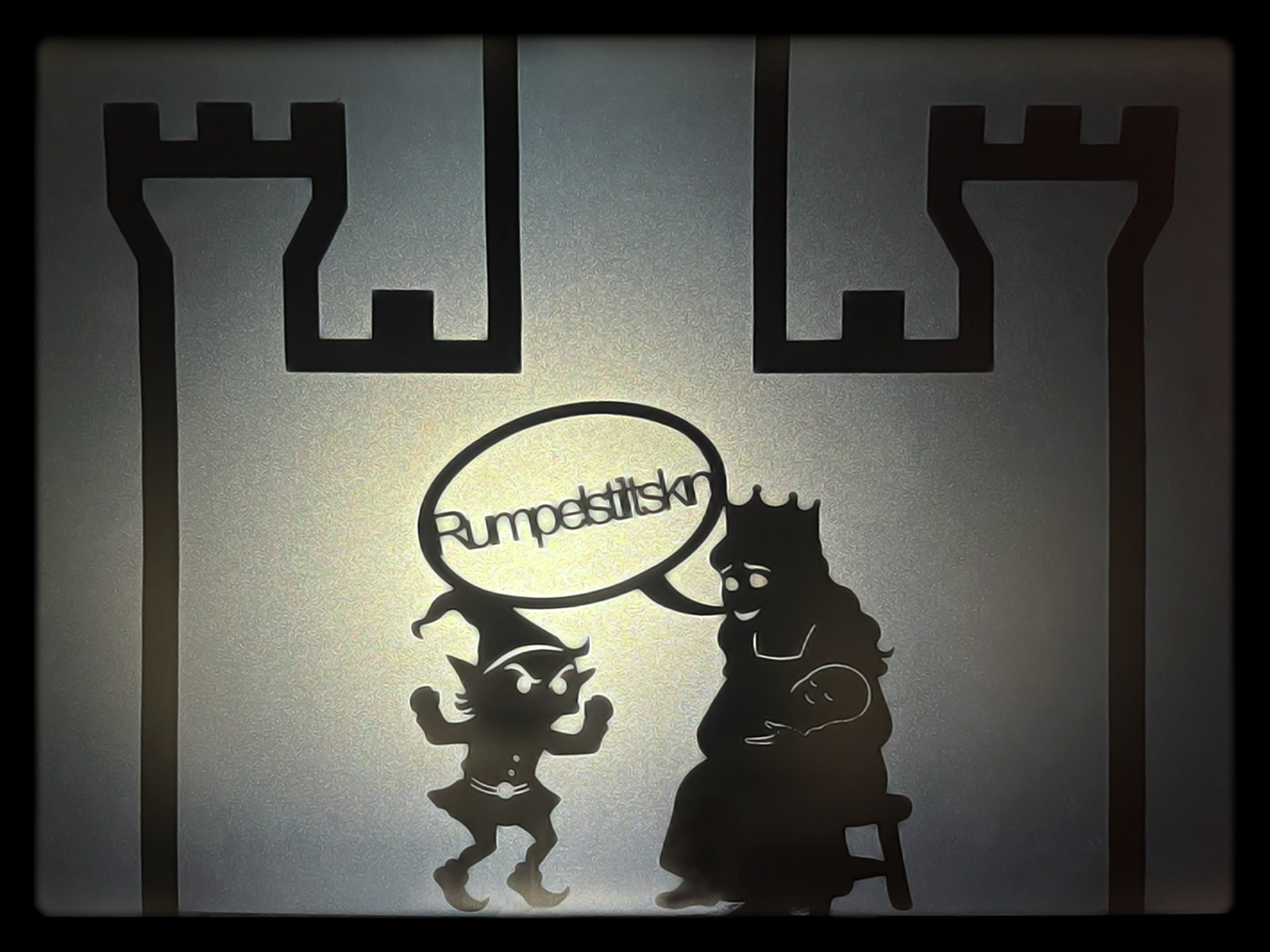 Marioneta sombras el enano saltarín