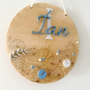 Placa decorativa mundo marino