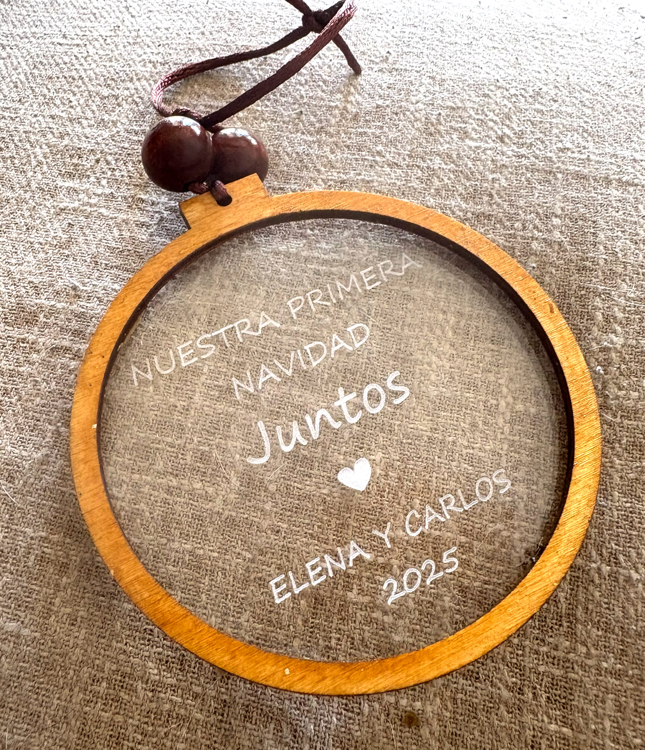 Adorno navideño Primera Navidad juntos