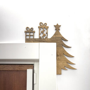 Adorno navideño para marco de puerta árbol de Navidad