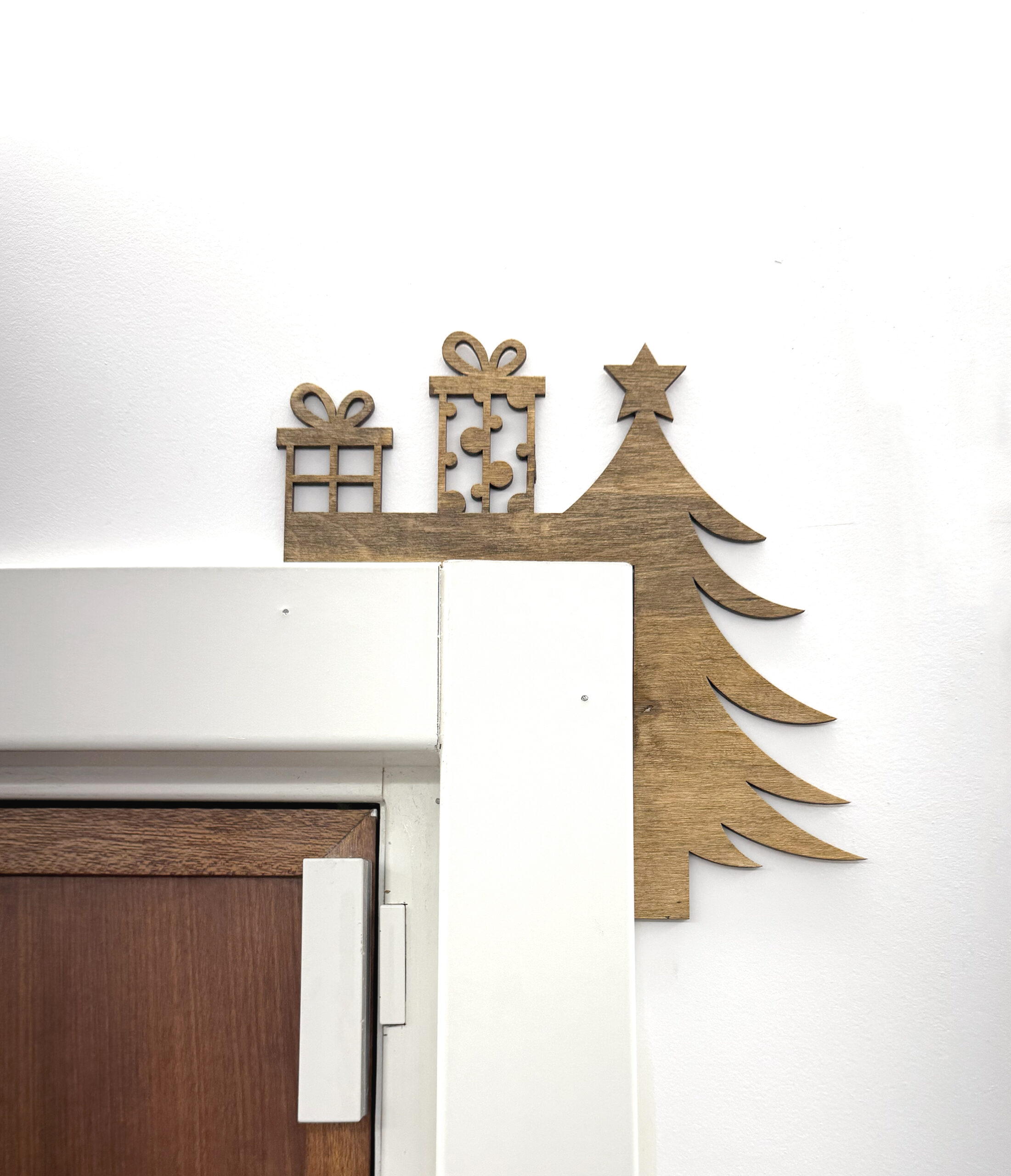 Adorno navideño para marco de puerta árbol de Navidad