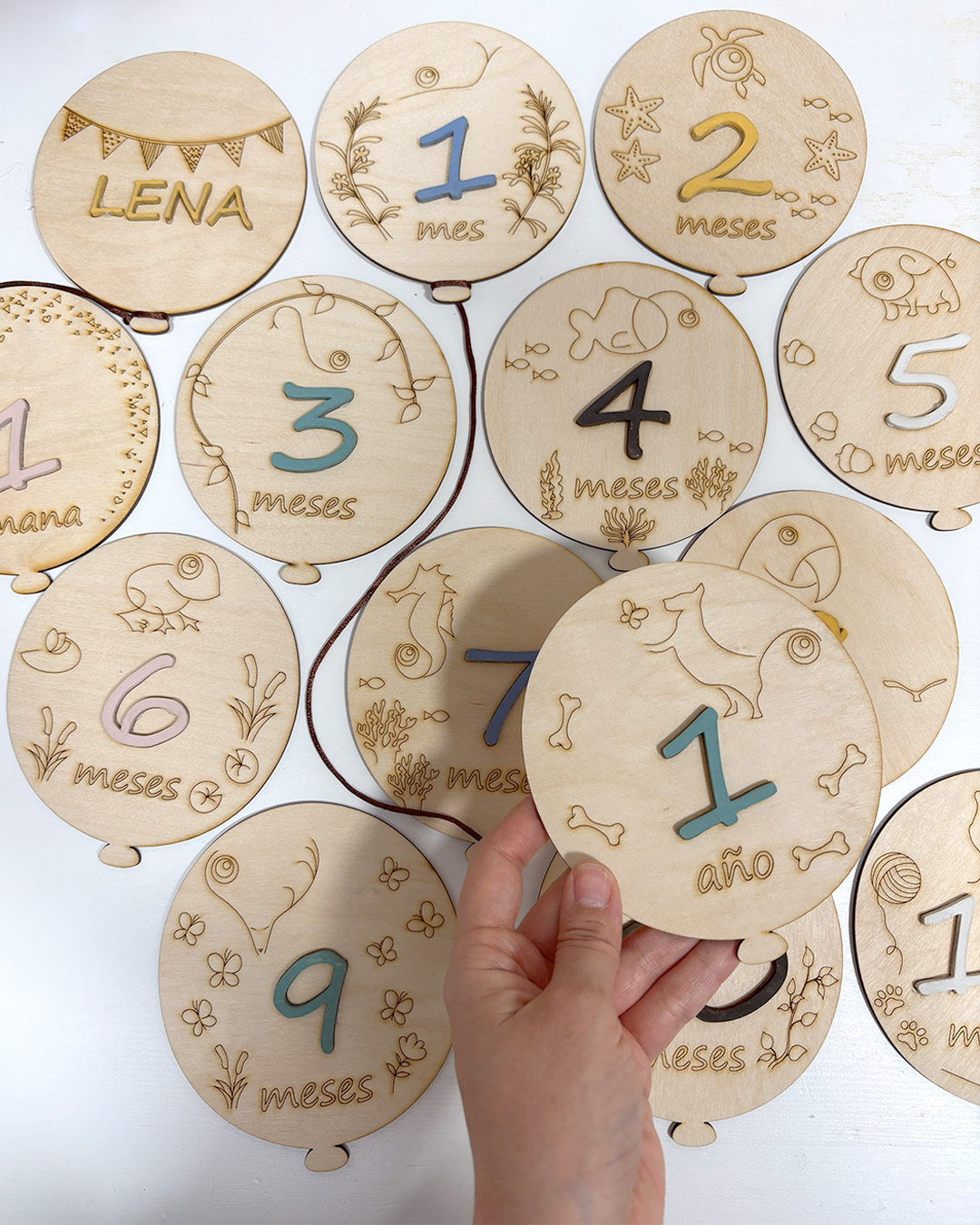 Cumple mes personalizado globos